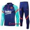 FC Barcelona Training Huppari Suits 2021-22 Neljännes Zip Sinivihreä - Miesten
